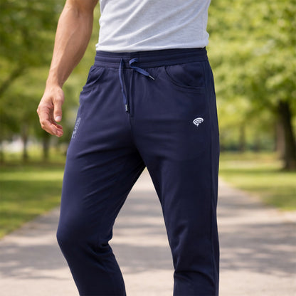 Men’s Stretchable Track Pants with Drawstring Waist & Zipper Pocket Lower