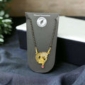 Mangalsutra Necklace – Peacock Pendant with Gold-Tone Finish