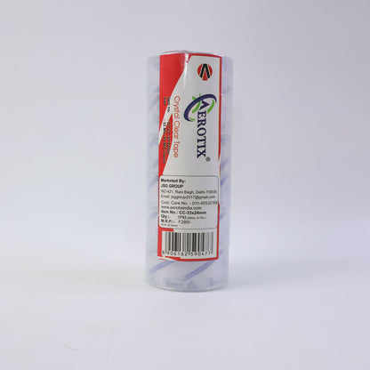 Crystal Clear Cello Tape Transparent Adhesive Packing Tape Rolls (33x18mm/8Pcs)