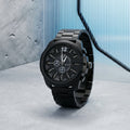 Black Analog Chronograph Watch – Elegant & Multi-functional Style