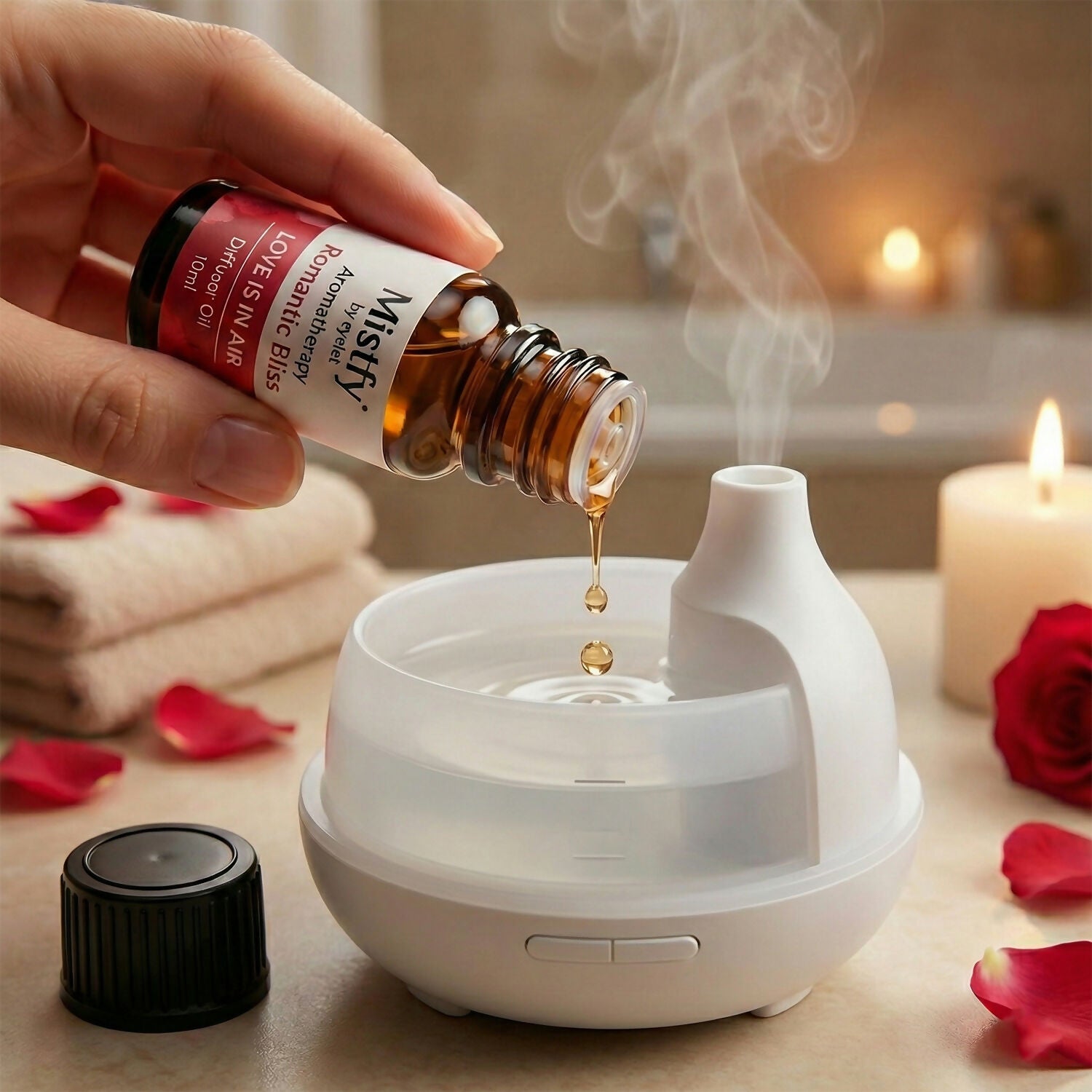 Eyelet Love Is In Air Aroma Diffuser Oil, Romantic Bliss Fragrance & Aromatherapy (10Ml)