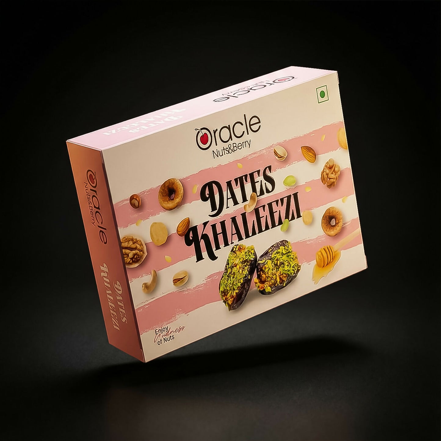 Oracle Dates Khaleezi – Premium Stuffed Dates with Nuts, Pista & Honey Notes (100Gm)