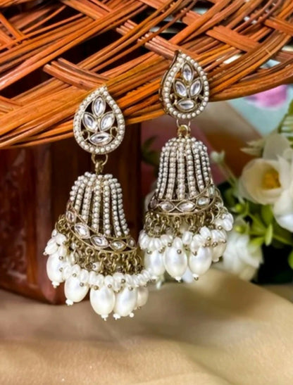 Artificial Earrings For Women Hanging Jhumkas Alloy Jhumki Earring
