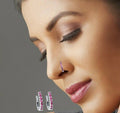 Diamond Stud Nose Pin – Minimalist Silver & Gold Plated Set
