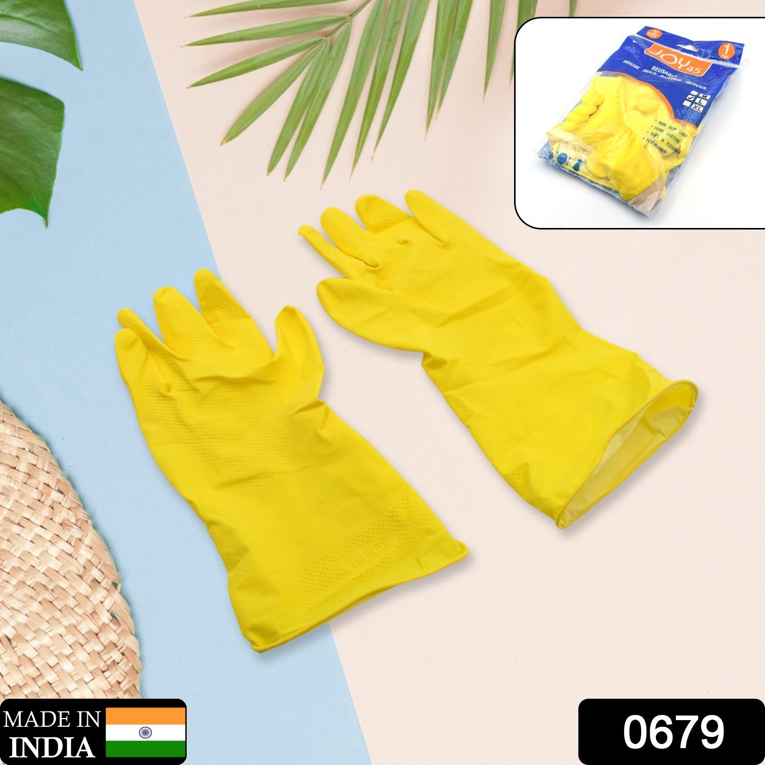 Durable cleaning gloves for various household tasks