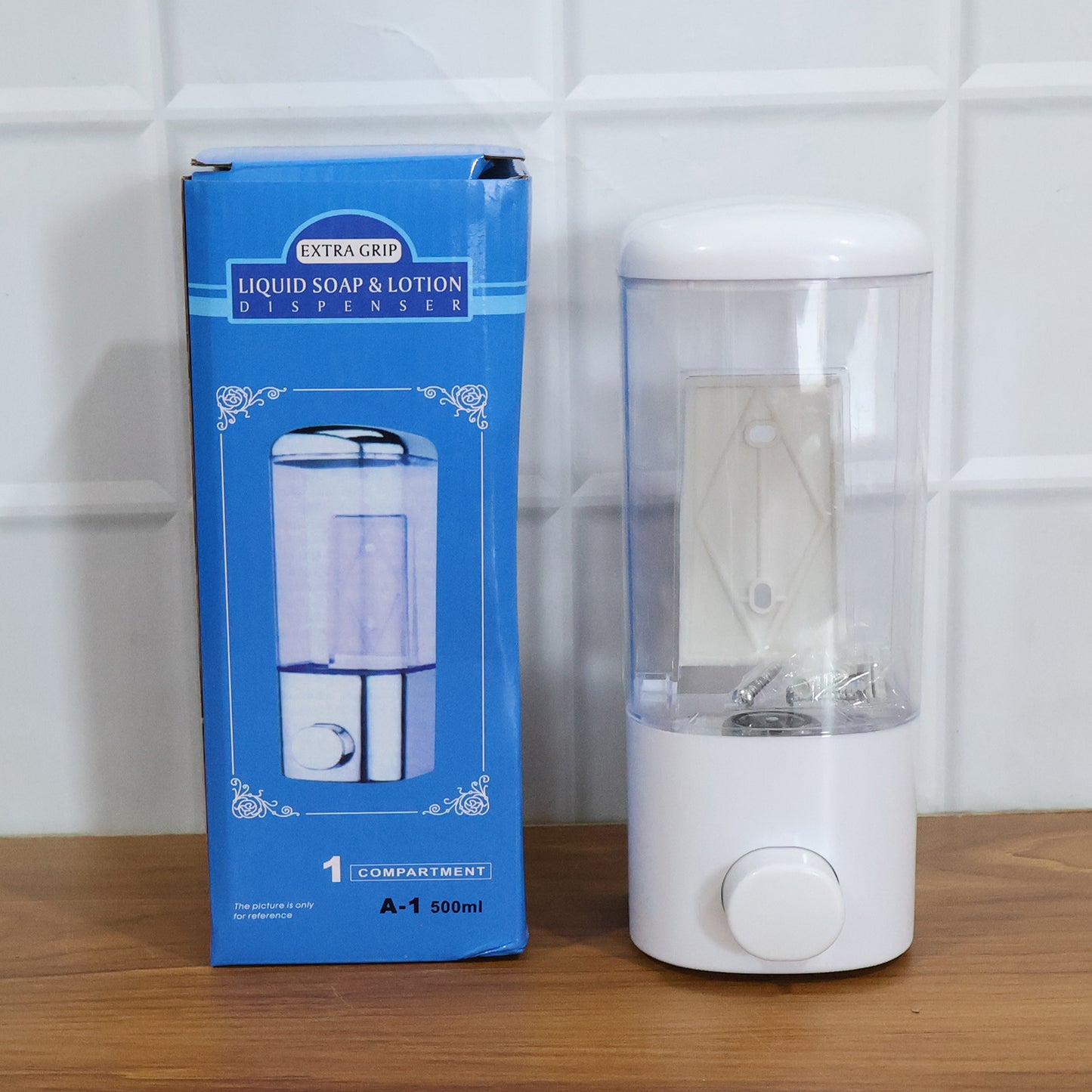 Wall Mount Liquid Soap and Hand Wash Dispenser 500 ML (1 Pc)