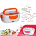 Compact electric food warmer box, ideal for lunch