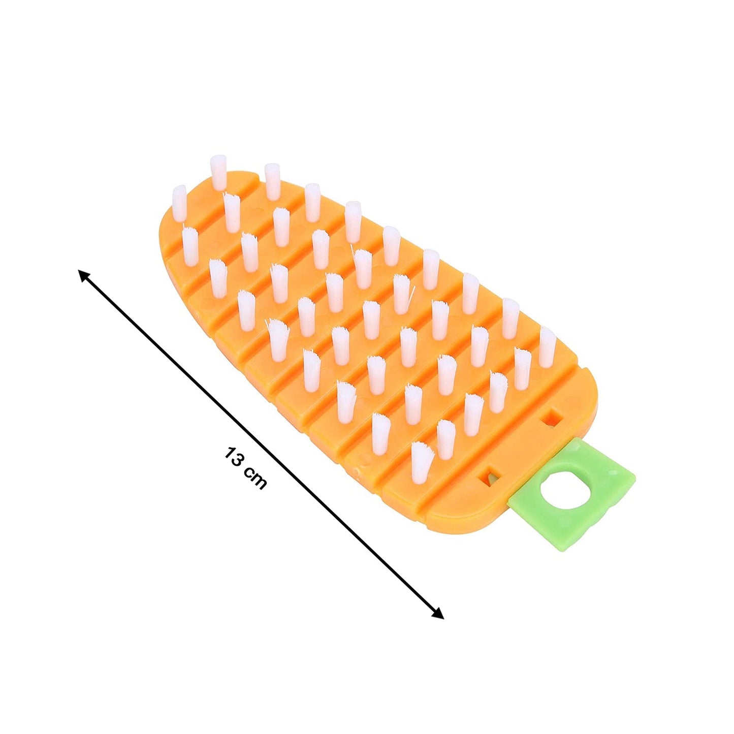 Carrot-Shaped Non-Toxic Vegetable Scrubbing Brush for Fruits & Veggies