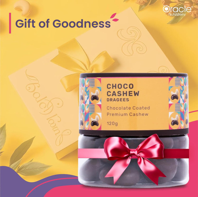 Oracle Nuts & Berry Choco Cashew Dragees Chocolate Coated Crunchy Cashew (120gm)