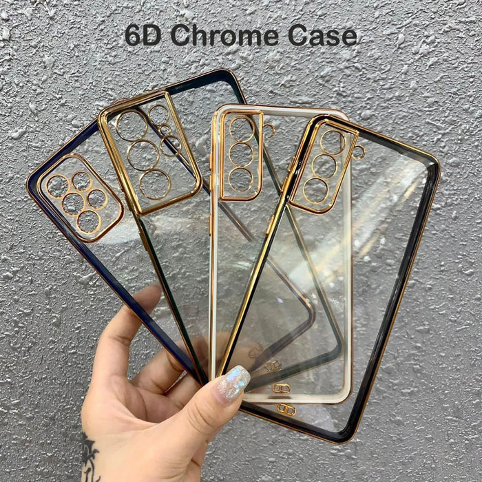 6D Golden Chrome Case For Samsung