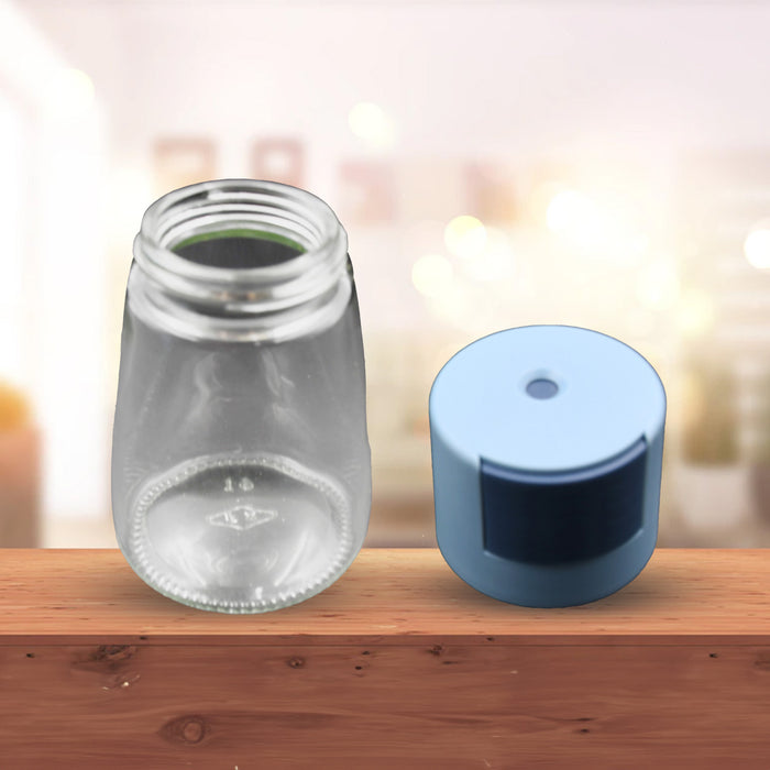 Glass Salt Bottle, Salt Dispenser, Glass Salt Shaker Pack of 1, Seasoning Shaker, Precise Quantitative 0.5g for Home Cooking Picnic Camping Ration Salt Shakers