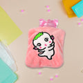 Pink Hot Water Bag – Soft Cover for Pain Relief | Indo Glow