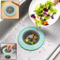 Round Silicone Sink Strainer Drain Basket Filter for Kitchen (1 Pc)