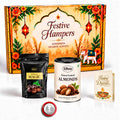 Diwali Gift Hamper with Choco Magic Pouch & Choco Almonds, Pooja Coin & Greeting Card