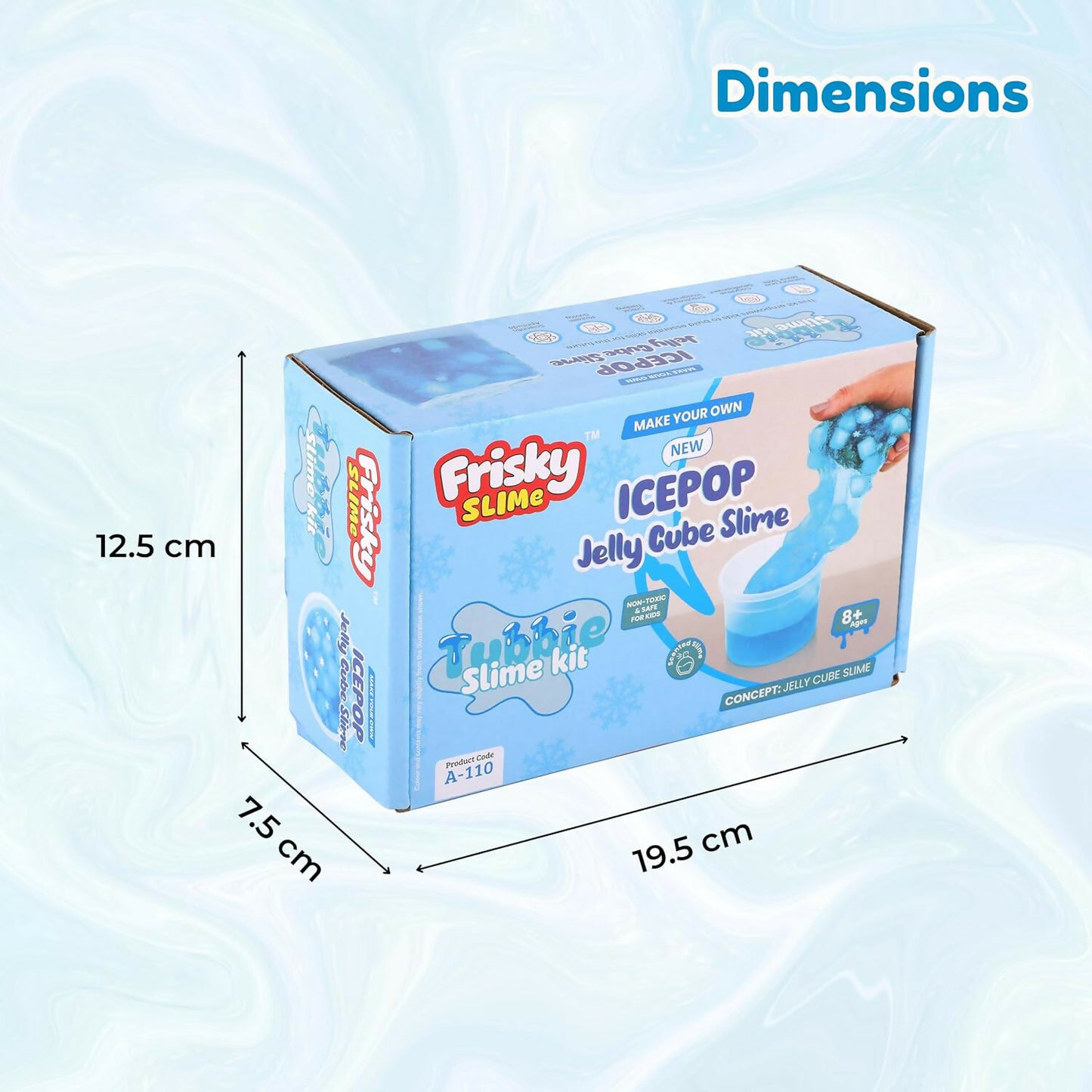 Icepop Jelly Cube Slime Making Kit for Kids – DIY Tubbie Slime Kit with Activator