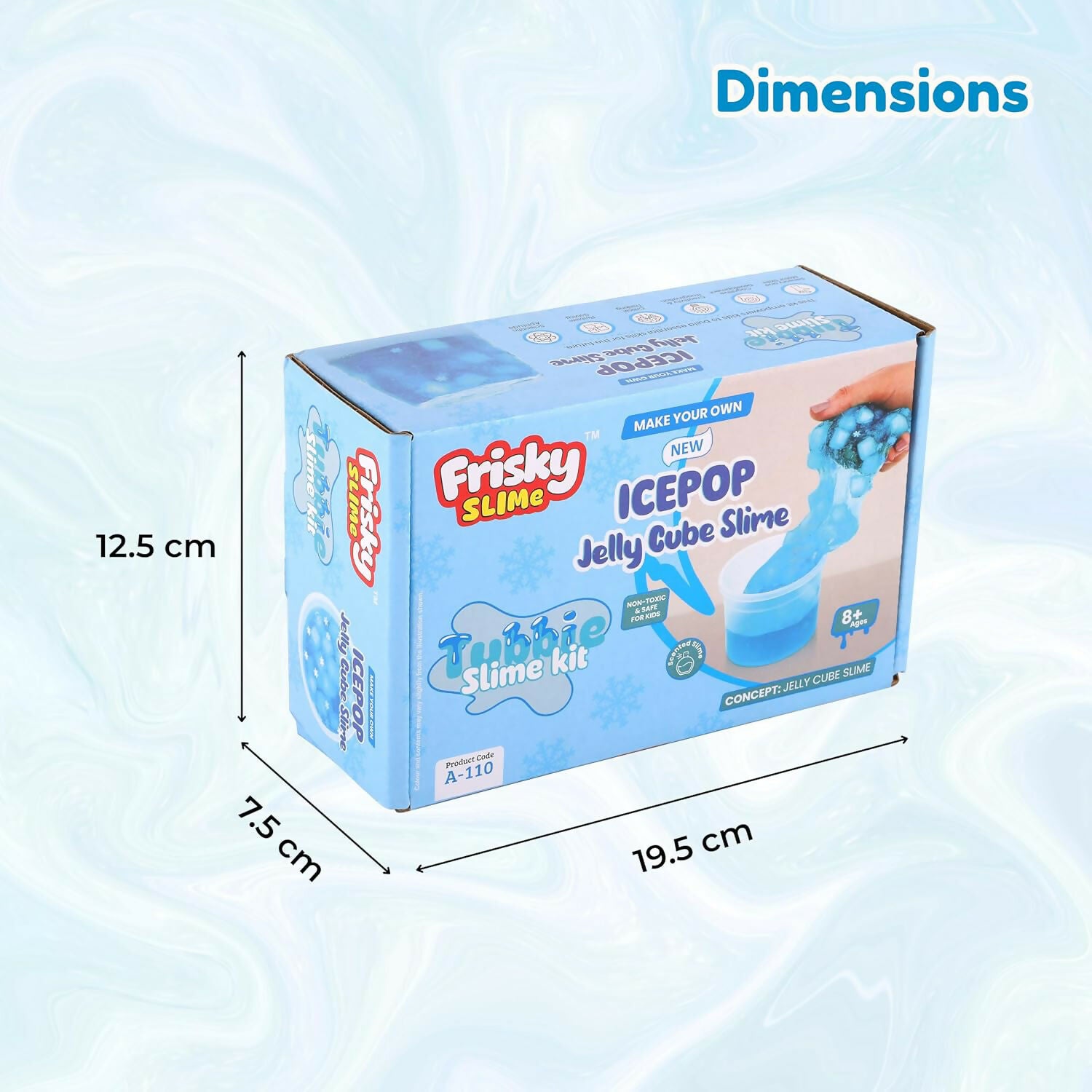 Icepop Jelly Cube Slime Making Kit for Kids – DIY Tubbie Slime Kit with Activator