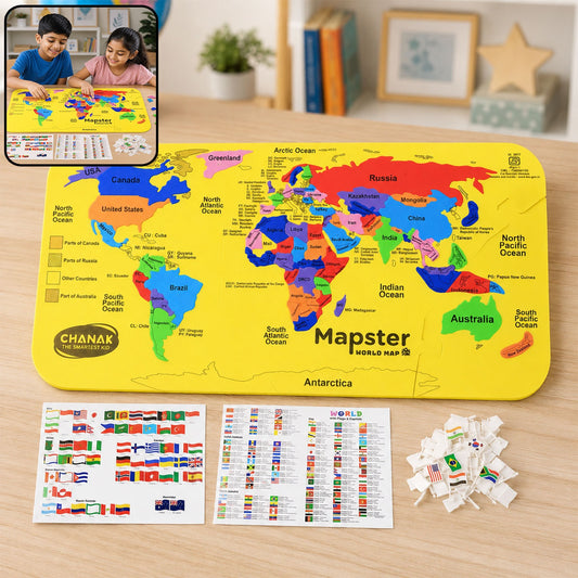 World Map Puzzle – Educational EVA Foam Toy for Kids 5+