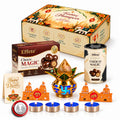 Diwali Gift Hamper with Choco Magic Box & Choco Magic, Kalash, Tealights & Shubh-Labh Decor