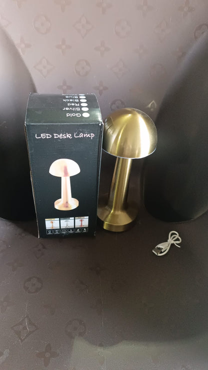 LED Lamp with Touch Control | Decorative Desk Lamp, Portable Metal LED Table Lamp