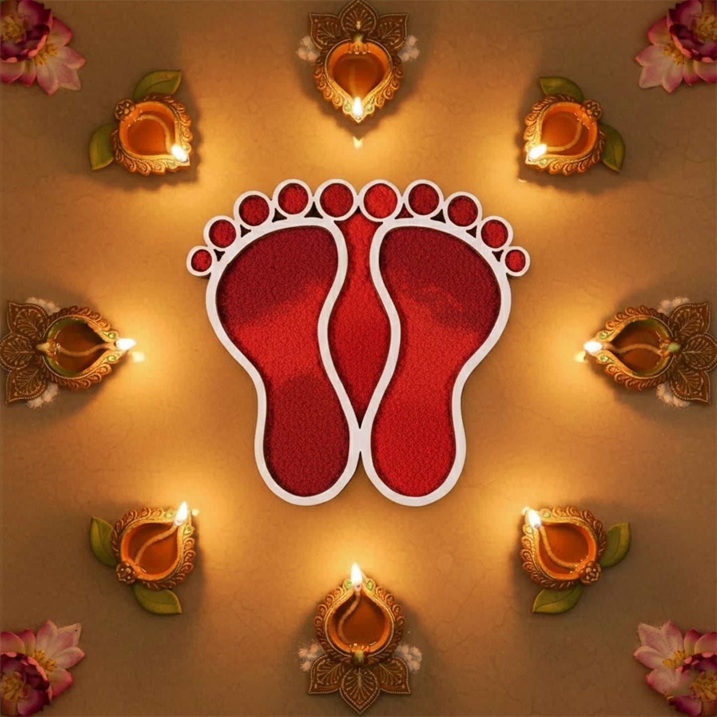 Lakshmi Charan MDF Design | Set of 2