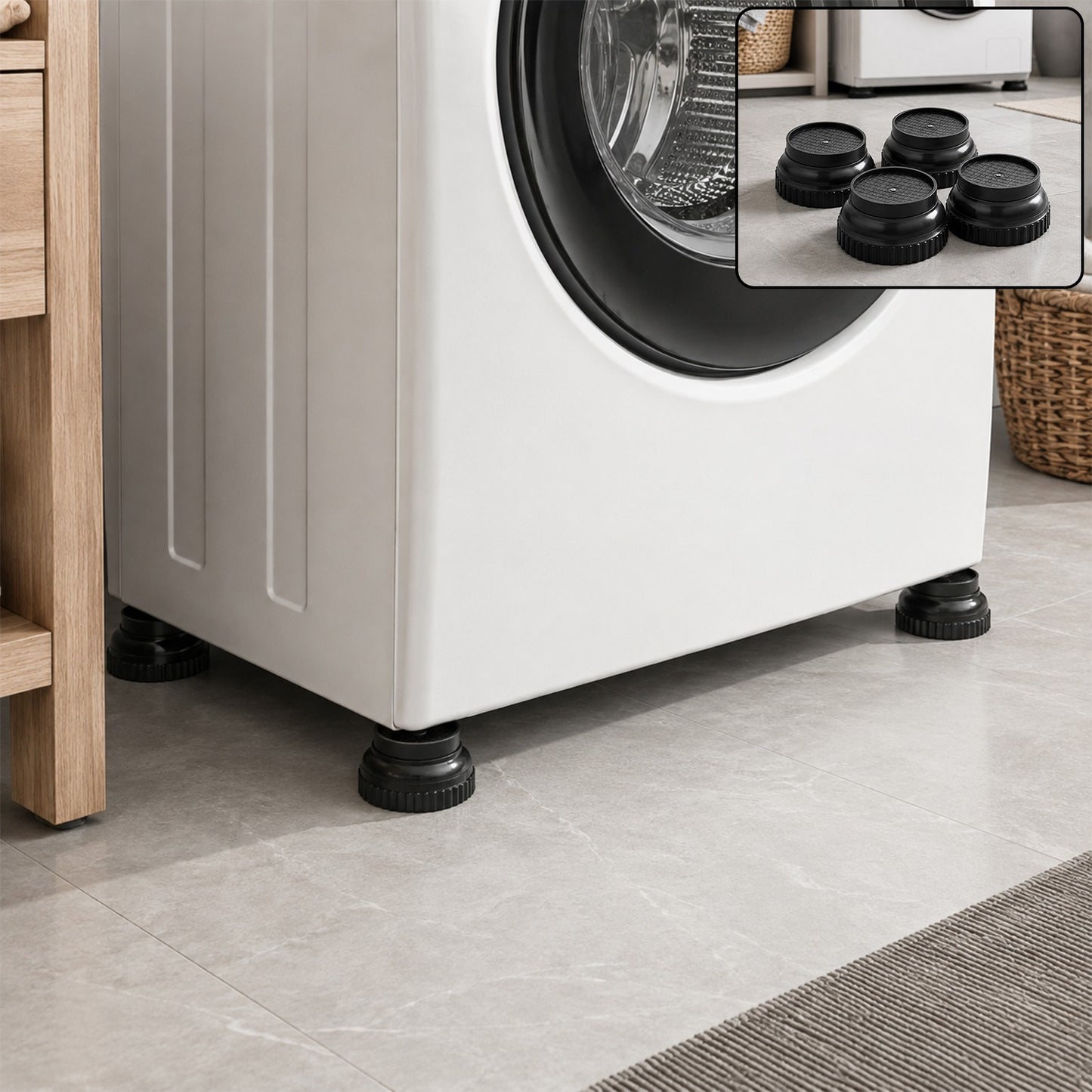 Washing Machine Stand Support Legs for Front Load and Top Load (4 Pc)