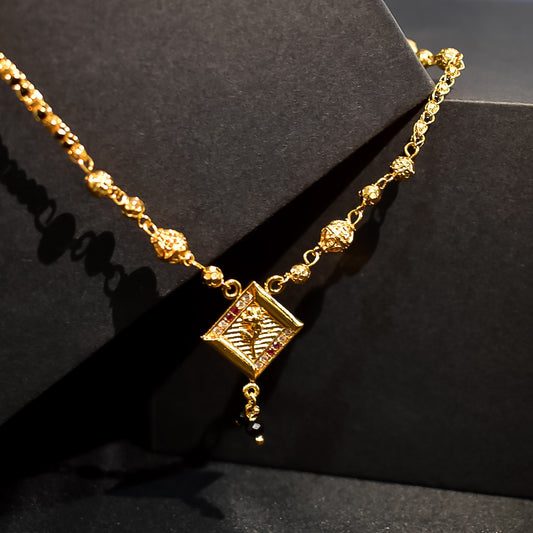 gold plated daily use mangalsutra