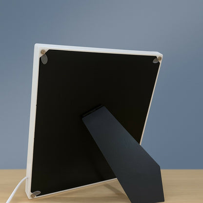 Luxury LED Light Photo Frame for Table Décor | 4x6 Inch USB Powered Decorative Photo Frame with Warm Fairy Lights, Pearls & Ribbon | Wedding Anniversary Gift, Bedroom Night Lamp Photo Frame, Home Decoration Showpiece