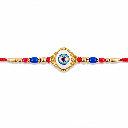 Evil Eye Motif Stone Studded Designer Rakhi for Brother (10pcs)