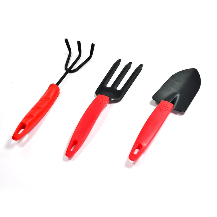 9070 3pcs Small sized Hand Cultivator, Small Trowel, Garden Fork