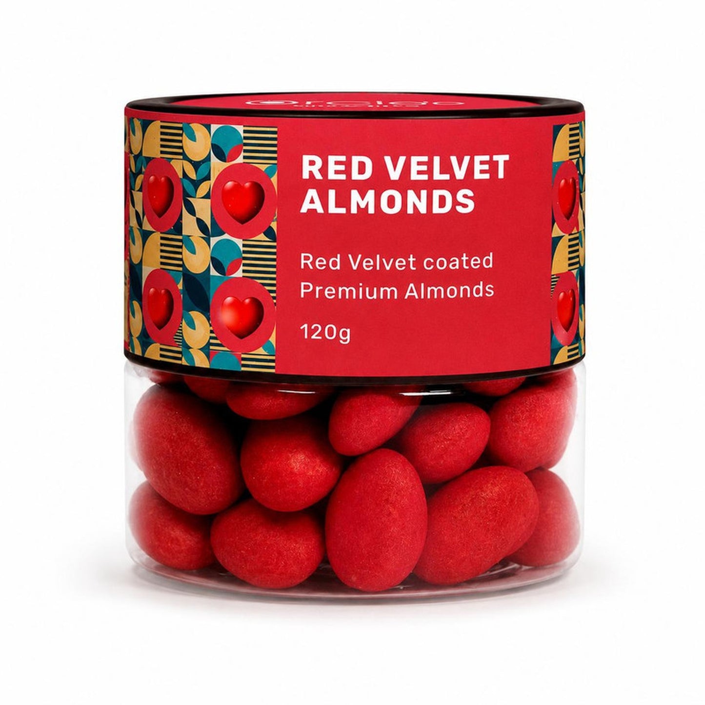 Oracle Red Velvet Almonds Dragees, Red Velvet Chocolate-Coated Crunchy Badam 120g