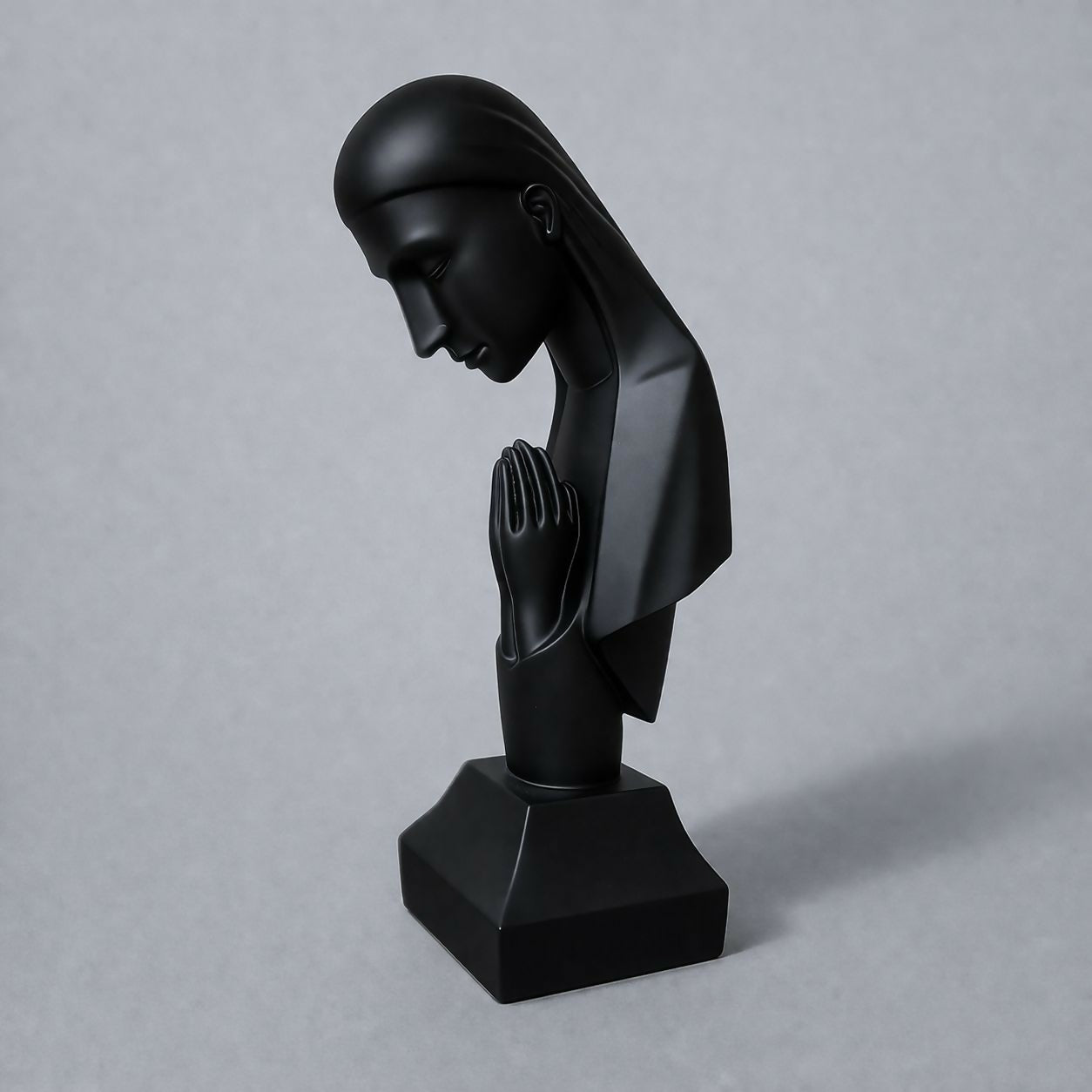 Modern abstract praying lady sculpture decorative showpiece