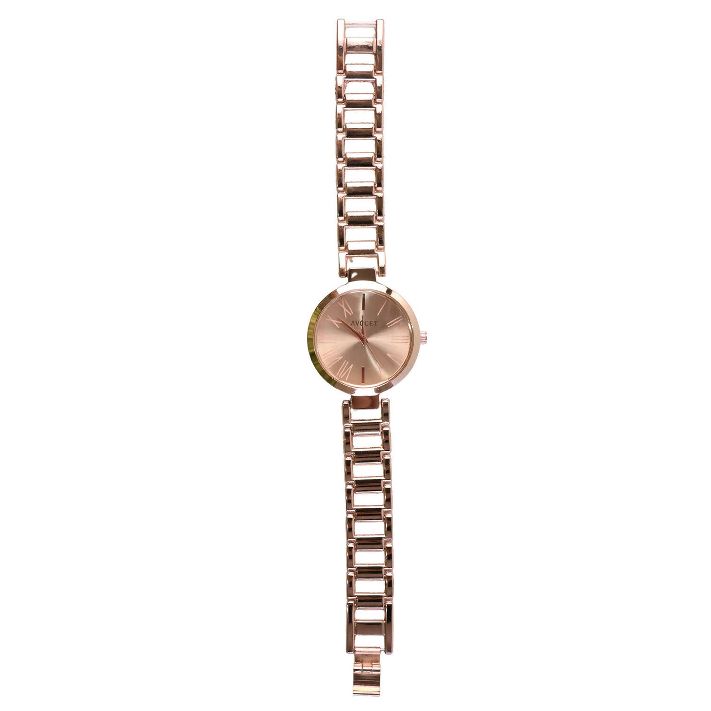 Fashion rose gold watch with round dial