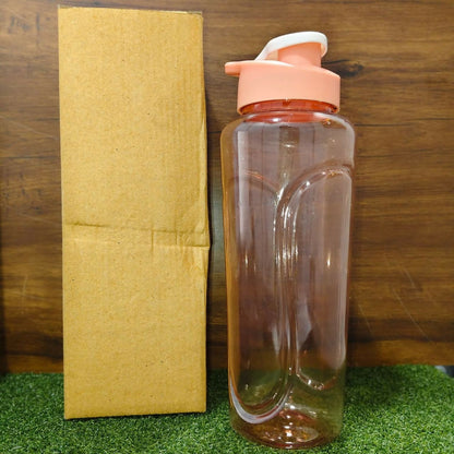 Gym Water Bottle with Flip Lid Multi Color Leakproof Sports Bottle (1 Litre)