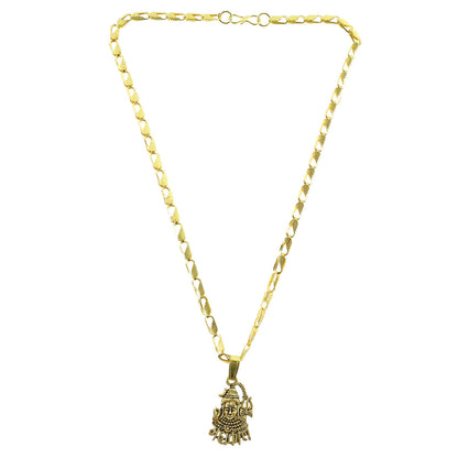 Lord Mahakal Pendant with Chain – Divine Strength Necklace