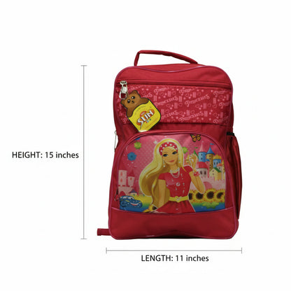 Multi-Color Kids Backpack with Cartoon Print | School Bag