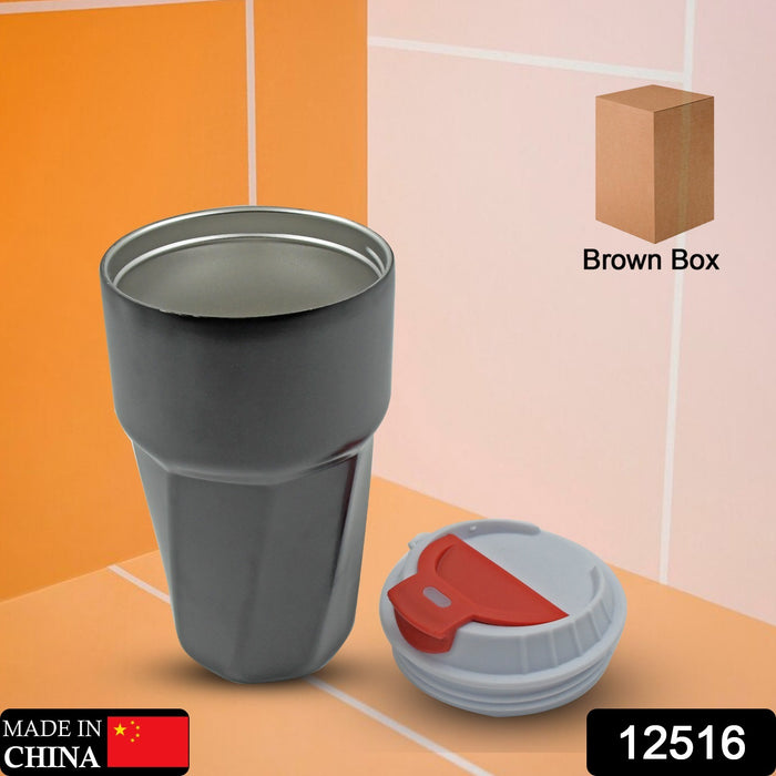 Stainless Steel Vacuum Insulated Travel Mug with Lid (1 Pc) - Coffee, Tea