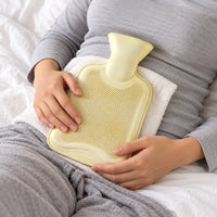 B Grade Rubber Hot Water Bag with Ribbed Surface & Cap (1 Pc, Mix Design)