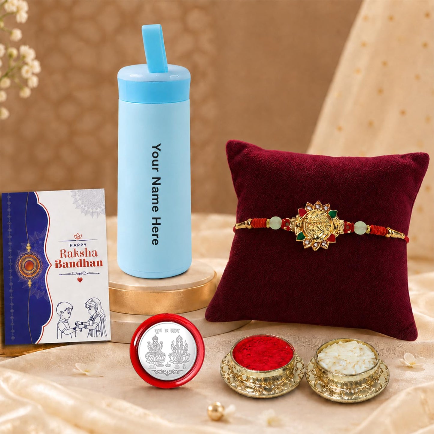Designer Elegant Multicolor OM Rakhi Combo for Brother Bhaiya Bhai | Pack of 5
