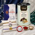 Burger Rakhi for Brother with Butter Scotch 96gm, Roli Tikka & Card, Pack of 7
