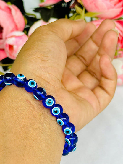 Blue Evil Eye Elastic Bracelet Nazar Ka Bracelet