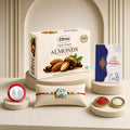Bird Bro Rakhi for Brother with Choco Almonds 32gm, Roli Tikka & Card, Pack of 5