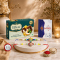 Raksha Bandhan Gift Combo – Flower Rakhi with Choco Butterscotch 6 Pcs