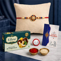 Round Rakhi for Brother with Butter Scotch 32gm - Raksha Bandhan Gift, Pack of 5