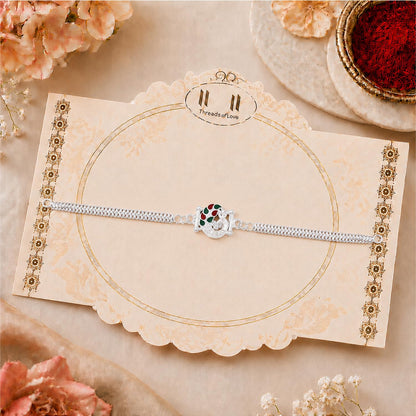 Peacock Rakhi for Brother with Chocolate 32gm - Raksha Bandhan Gift, Pack of 5