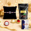 Evil Rakhi for Brother with Choco Magic Pouch, Roli Chawal & Card, Pack of 5