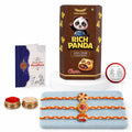 Rakhi for Brother with Cream Biscuit 60gm - Raksha Bandhan Gift Set, Pack of 7