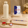 Designer Elegant Multicolor Diamond & Stone Rakhi Combo for Bhai | Pack of 5
