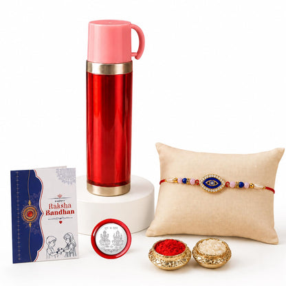 Designer Elegant Multicolor Evil Eye Rakhi Combo for Brother Bhaiya | Pack of 5
