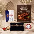 Raksha Bandhan Gift Combo for Brother - Ganesha Rakhi & Wafer Rolls