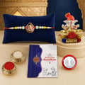 Designer Elegant Multicolor Little Ganesha Rakhi Combo for Brother | Pack of 5